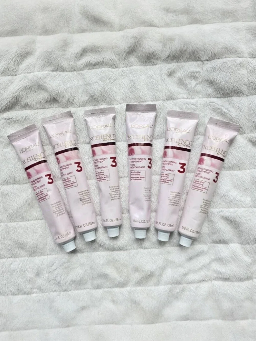 new L'oréal Excellence Creme # 3 Conditioning Treatment Color Treated Hair Tubes